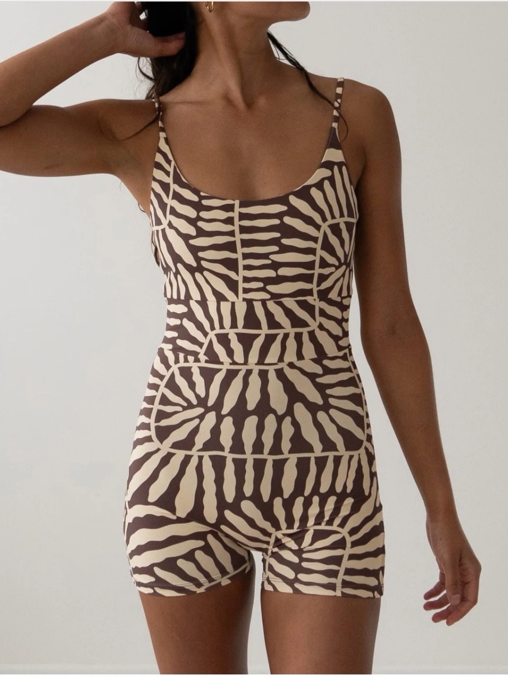 Salted Active Swim Bodysuit Coral Sands Zebra Print One Piece NEW WITH TAGS XXL